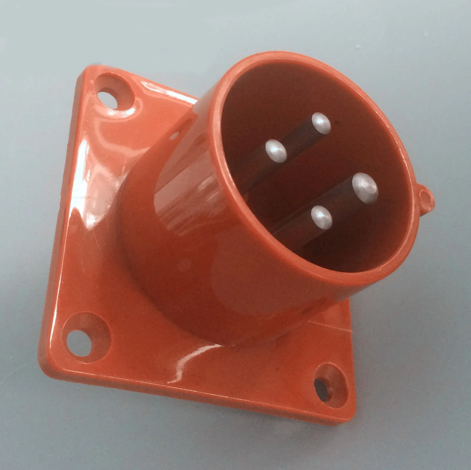 New IP67 16A 32A 3p+E 4pin Flush Industrial Plug Wall Inlets