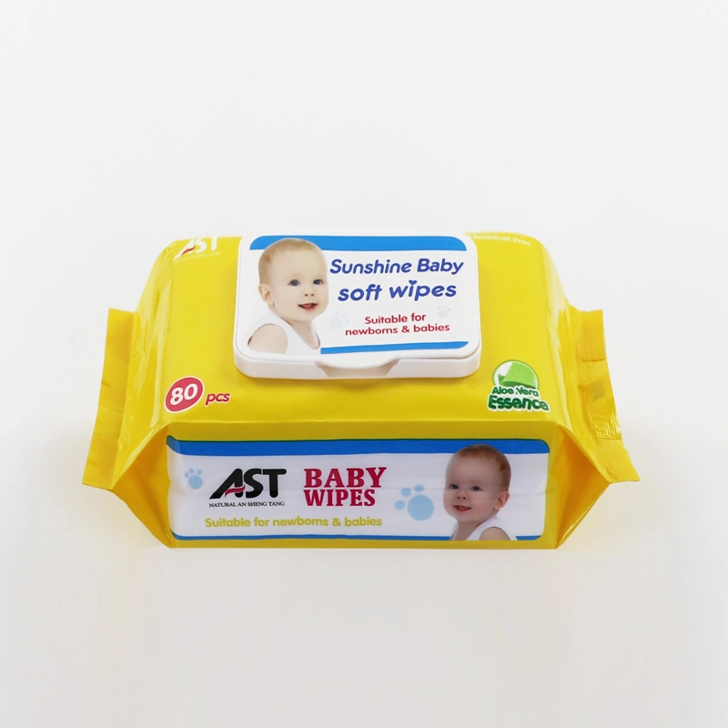 Professional Factory Made Cheap Organic Baby Wipe with Plastic Lid