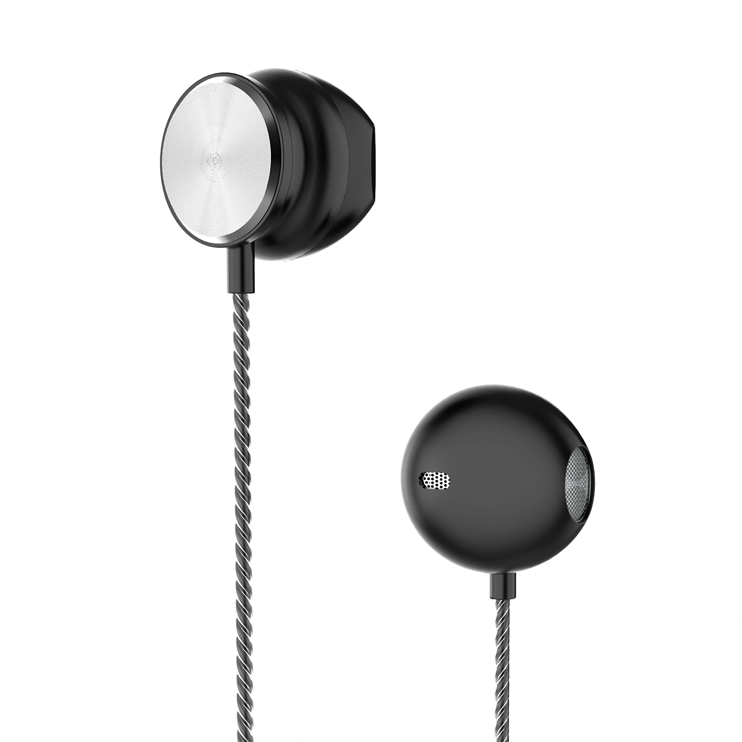 Écouteurs filaires DC écouteurs 3,5 mm avec un microphone pour téléphone mobile