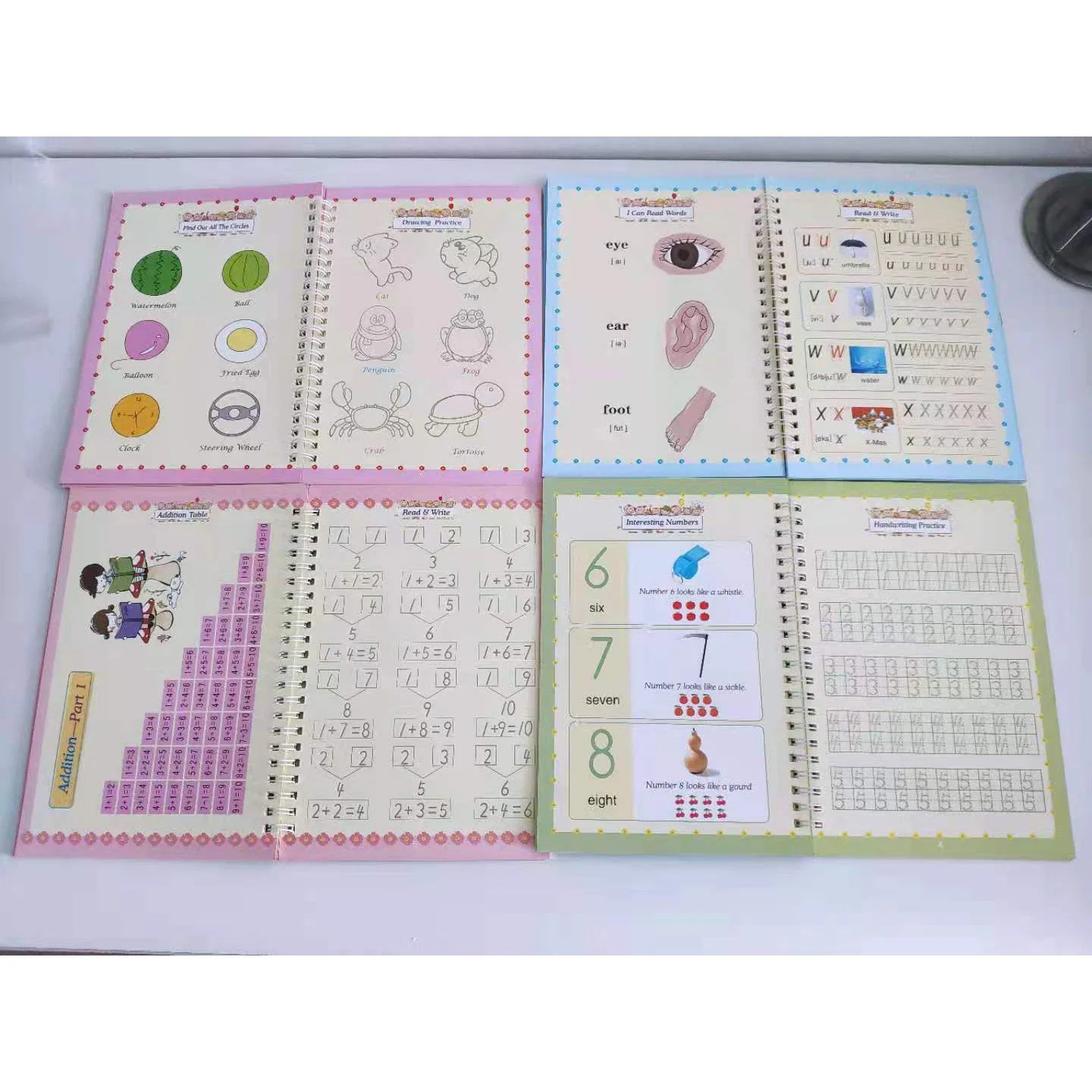 A4 Size Reusable Writing Practice Book Set Calligraphy Magic Practice Copybook Books for Kids