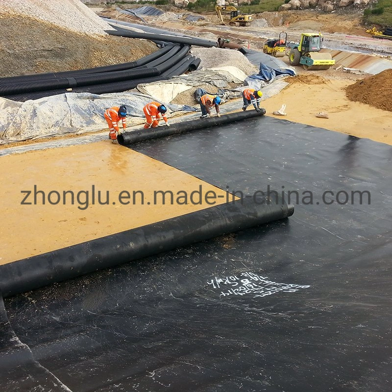 Landwirtschaft System Ausrüstung Wasserdichte Teich Liner Hitzebeständigkeit Langlebige Fische Landwirtschaft Pool Cover Material Kunststoff HDPE Geomembrane Teich Liner