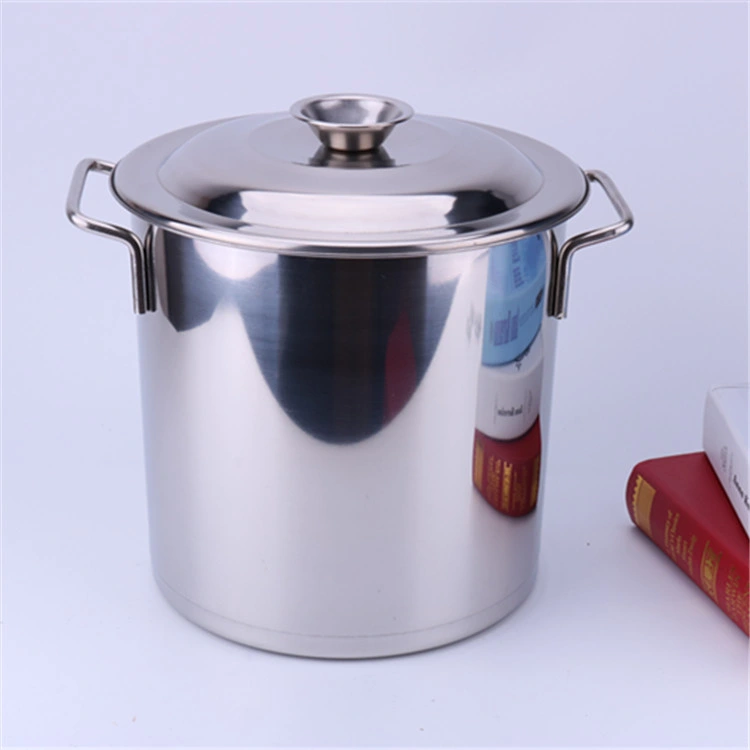 Hotel Restaurant Commercial Soup Bucket Household Large Pot Set Thickened 304 Stainless Steel Pot