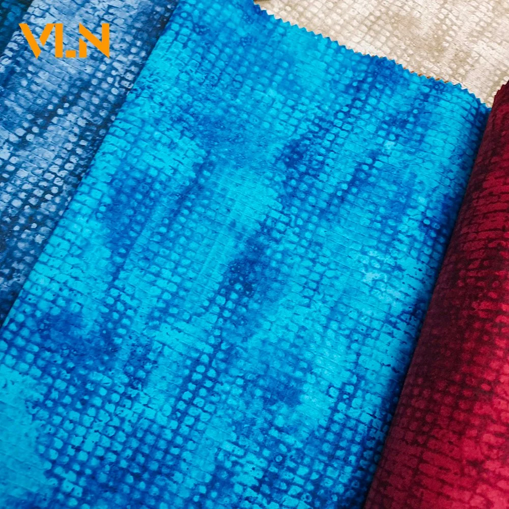 Furniture Fabric Holland Velvet Home Textiles High quality/High cost performance  100% Polyester Dyeing with Printing Upholstery 0426-1