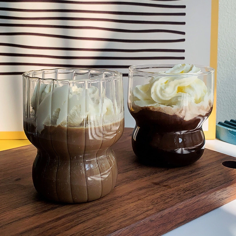 Verre à café glacé transparent en borosilicate de haute qualité, tasses en verre pour expresso, café au lait