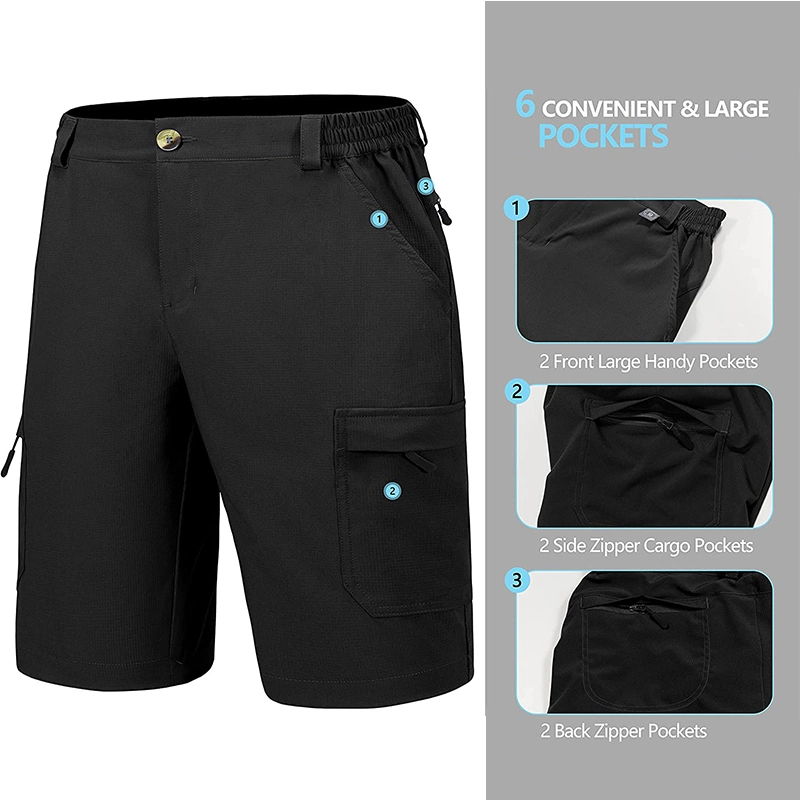 Men′ S Gym Shorts Sports Quick Dry Workout Running Lässig Trainingshort mit Taschen