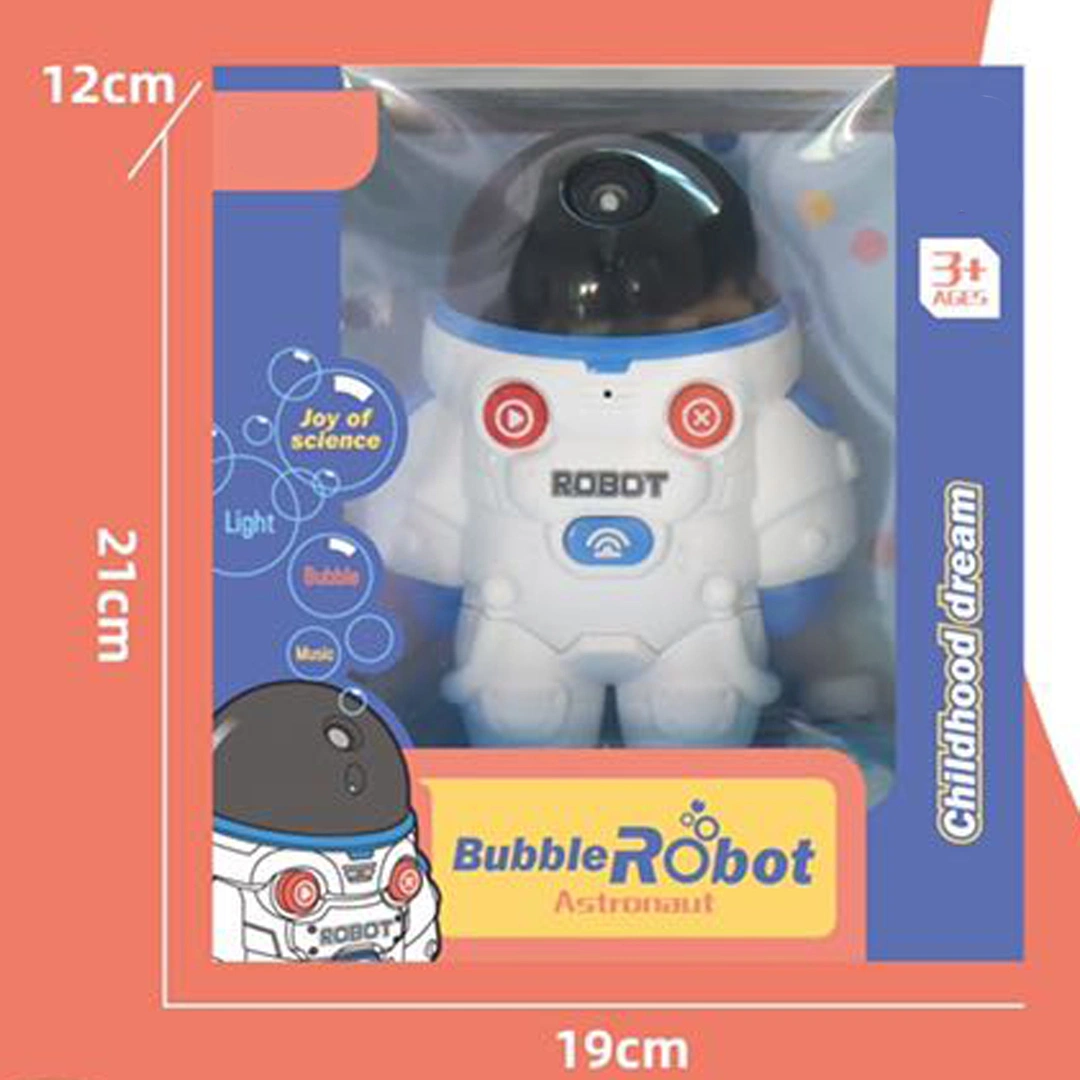 Children&prime; S Electric Sound, Light and Music Toy Astronaut Bubble Robot Fully Automatic Bubble Machine Toy