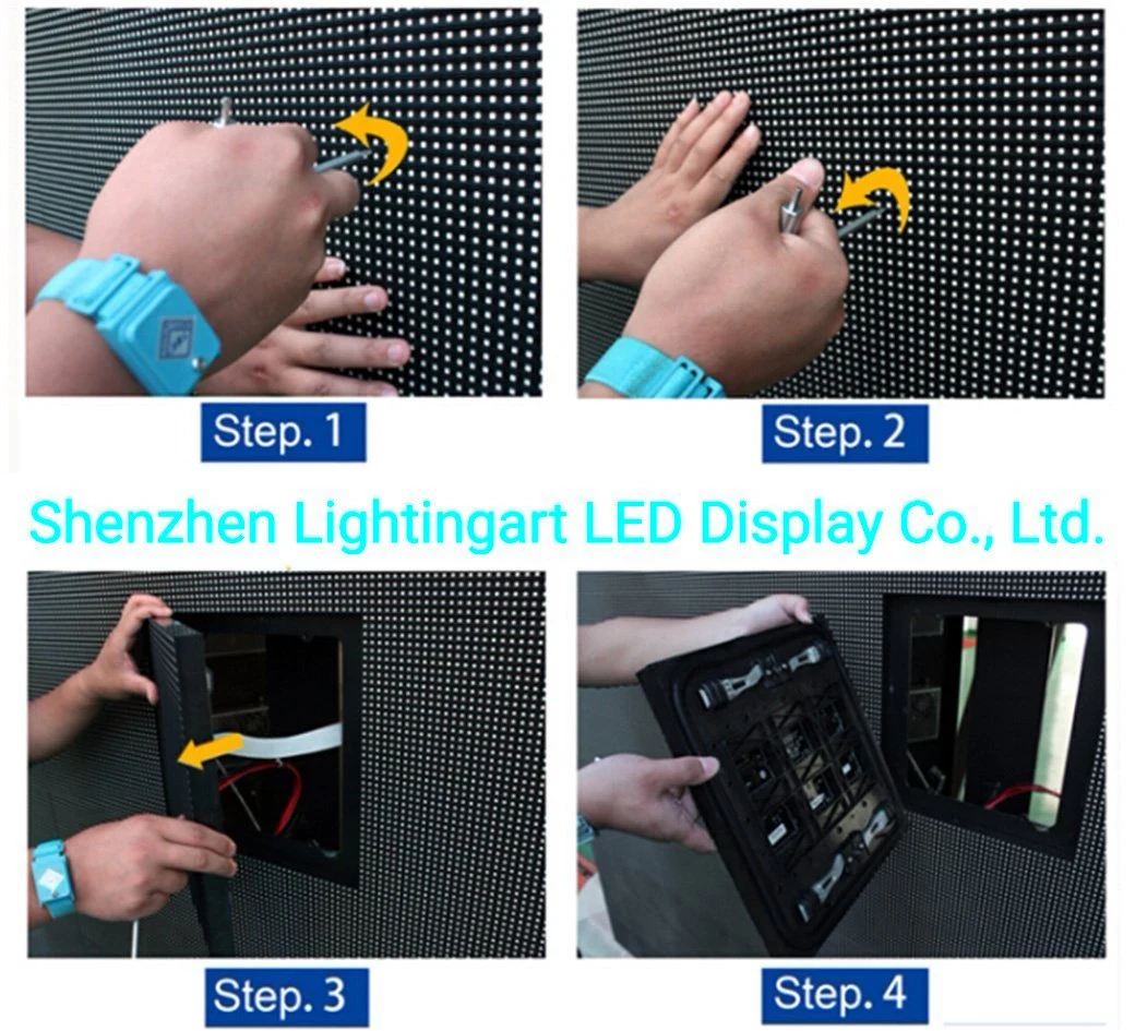 IP65 Full Color LED Module P10 Outdoor Advertising LED Screen Panel with Front Man