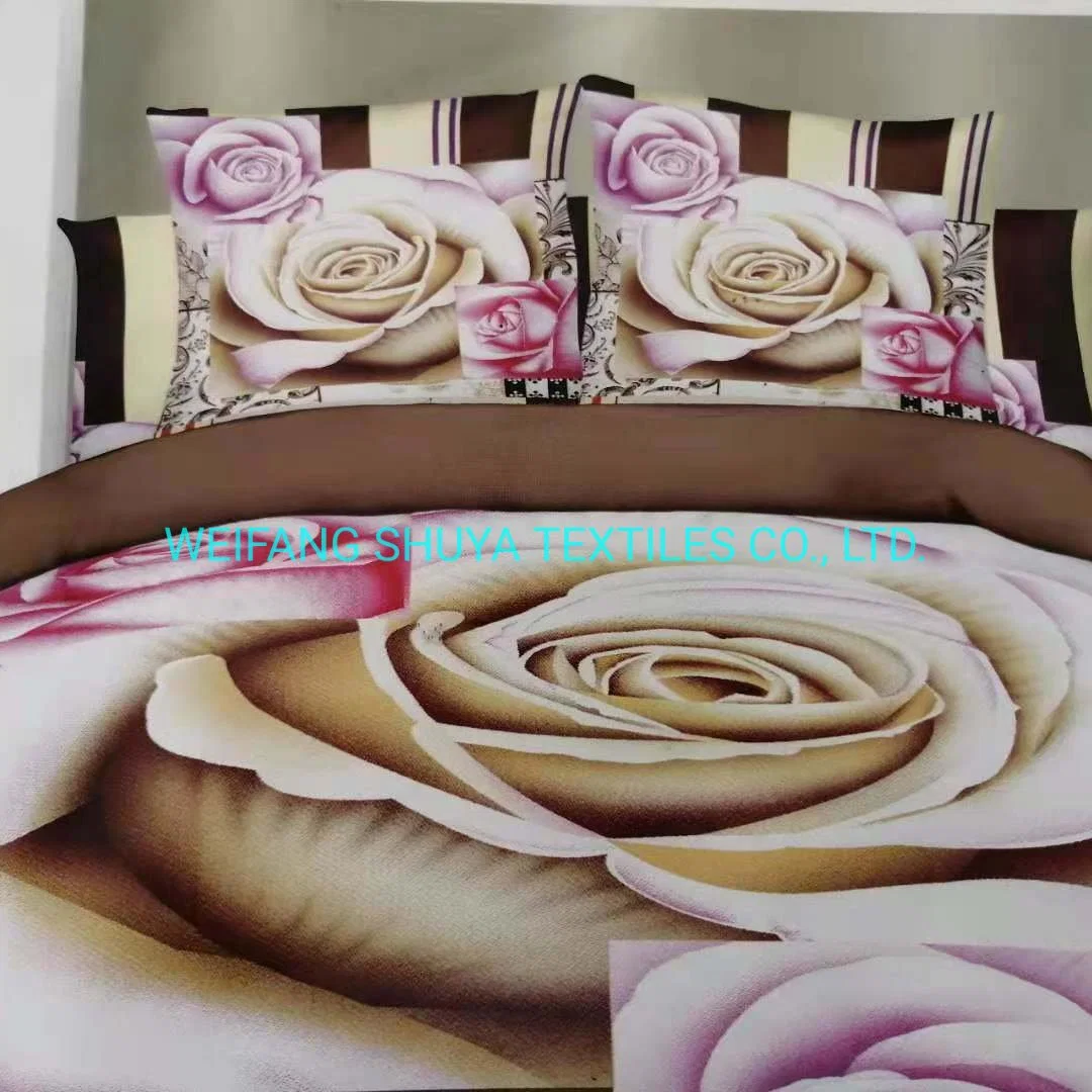 4PCS Double Bed Sheet Set Home Textile Bedding Article