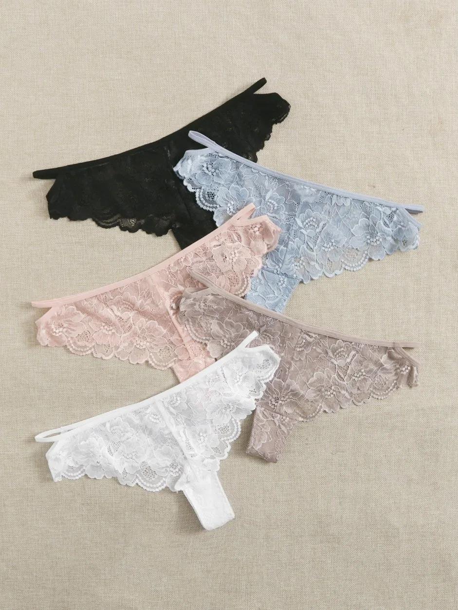 Hot Selling Five Colors OEM Women Brief Panty Sexy Lingerie Lace Underwear