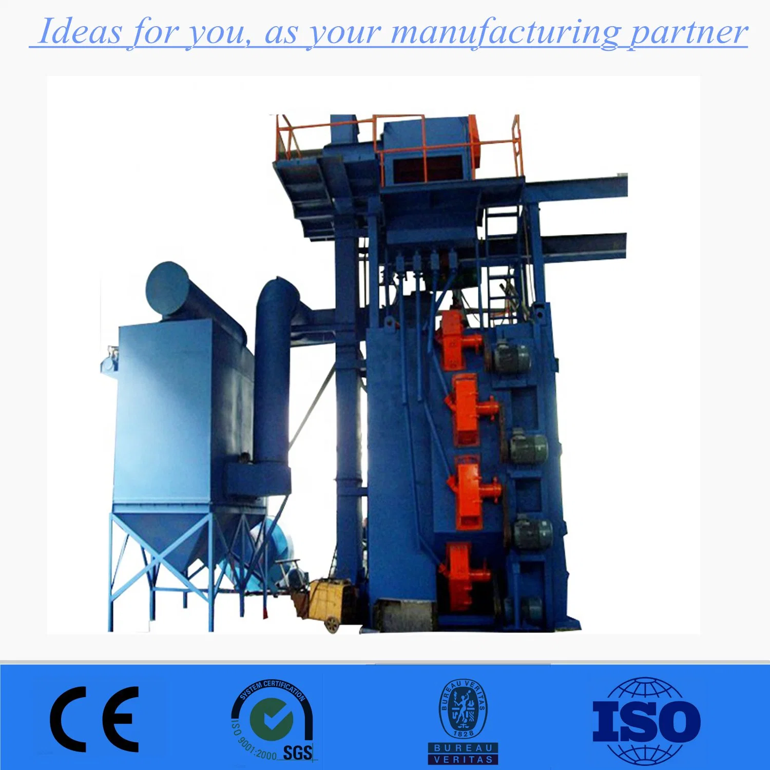 Hook Spinner Hanger Abrasive Blasting Cleaning Machine Price for Casting Parts