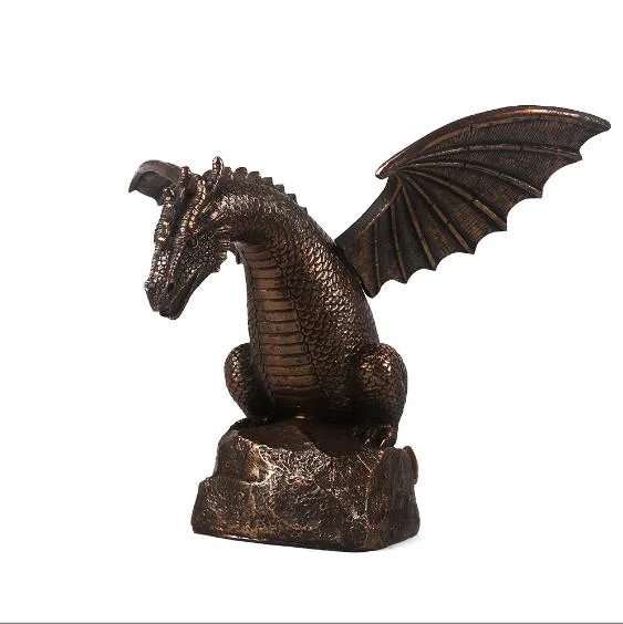 Hot Sales Flying Water Spray Dragon Ployresin Ornament Resin Statue