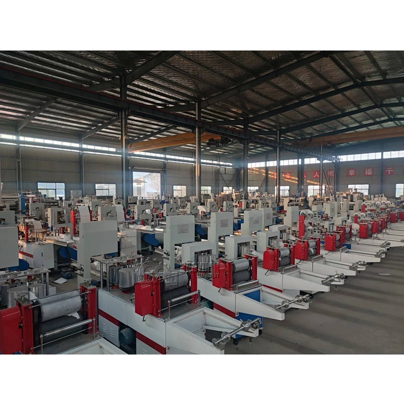 Full Servo Production Line Sanitary Napkin Tissue Paper Machine with Different Sizes