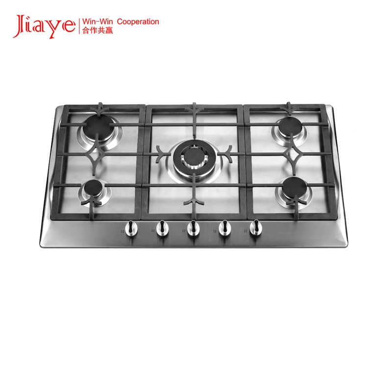 Home Appliance Stainless Steel 5 Burner Gas Stove