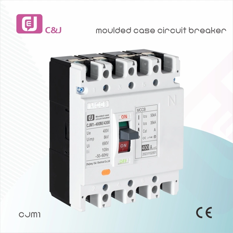 CJM1-400L/4300 eléctrico 400AMP MCCB interruptor de circuito de caja moldeada para alimentación Distribución