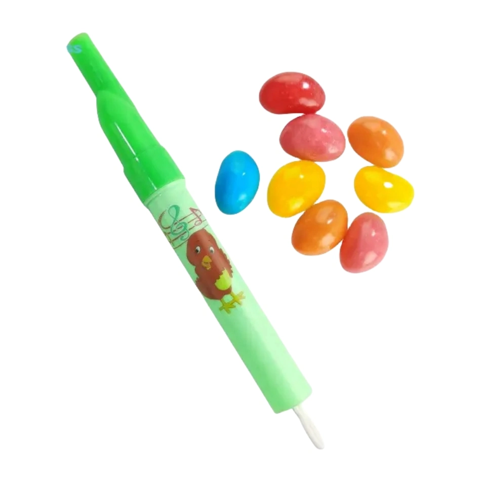 Chinese Factory Product Flute Toy Candy Whistle Fruit Jelly Bean Mini Bean Candy