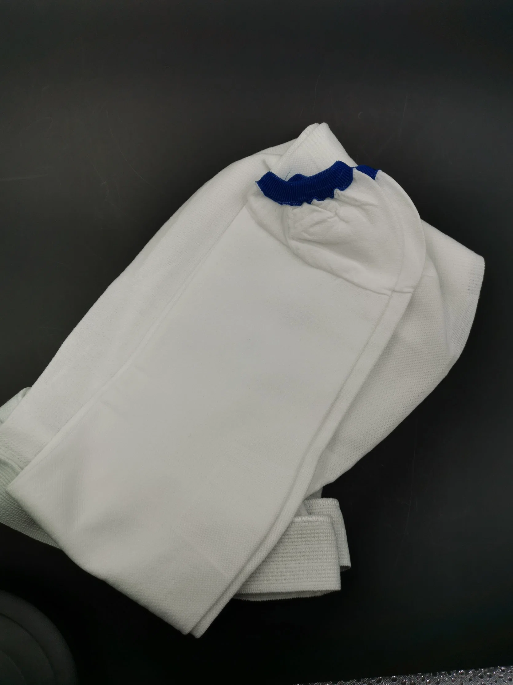 Chaussettes de sport anti-Embolism hauteur genou blanches à bout ouvert/fermé avec différentes chaussures Taille