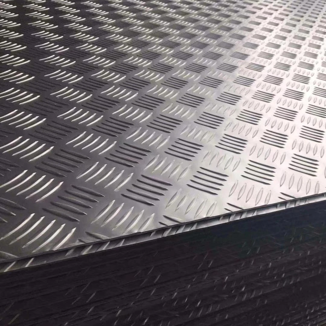 Original Factory High quality/High cost performance  Diamond 5 Bar Aluminum Plate /Checkered Patterned Plate /Embossed Perforated Aluminum Sheet 5052 5083 3003 1060