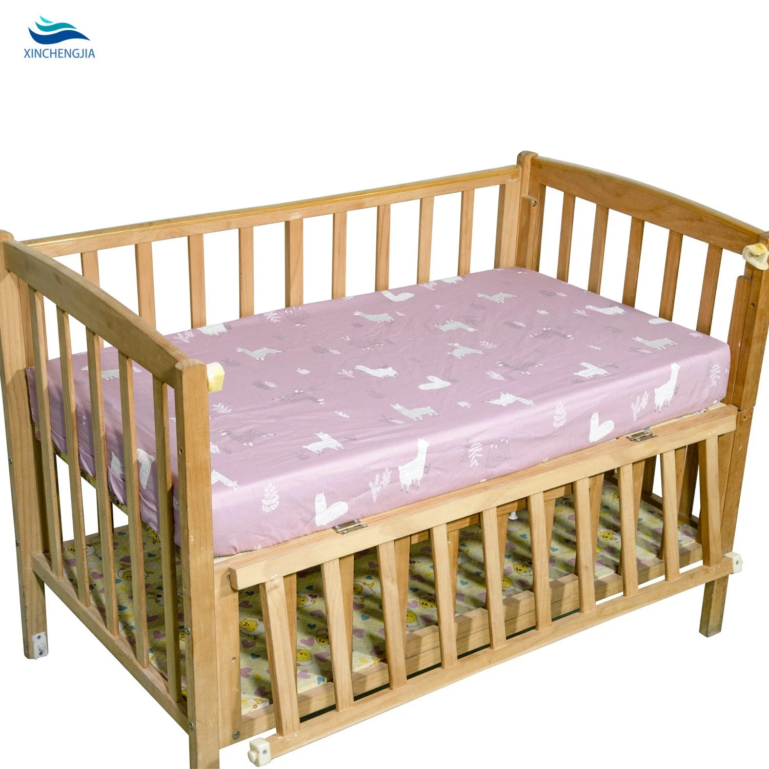 Wholesale/Supplier Organic 100% Pure Lyocell Pure Bamboo Baby Cot Bed Fitted Crib Bed Sheet Set Kids