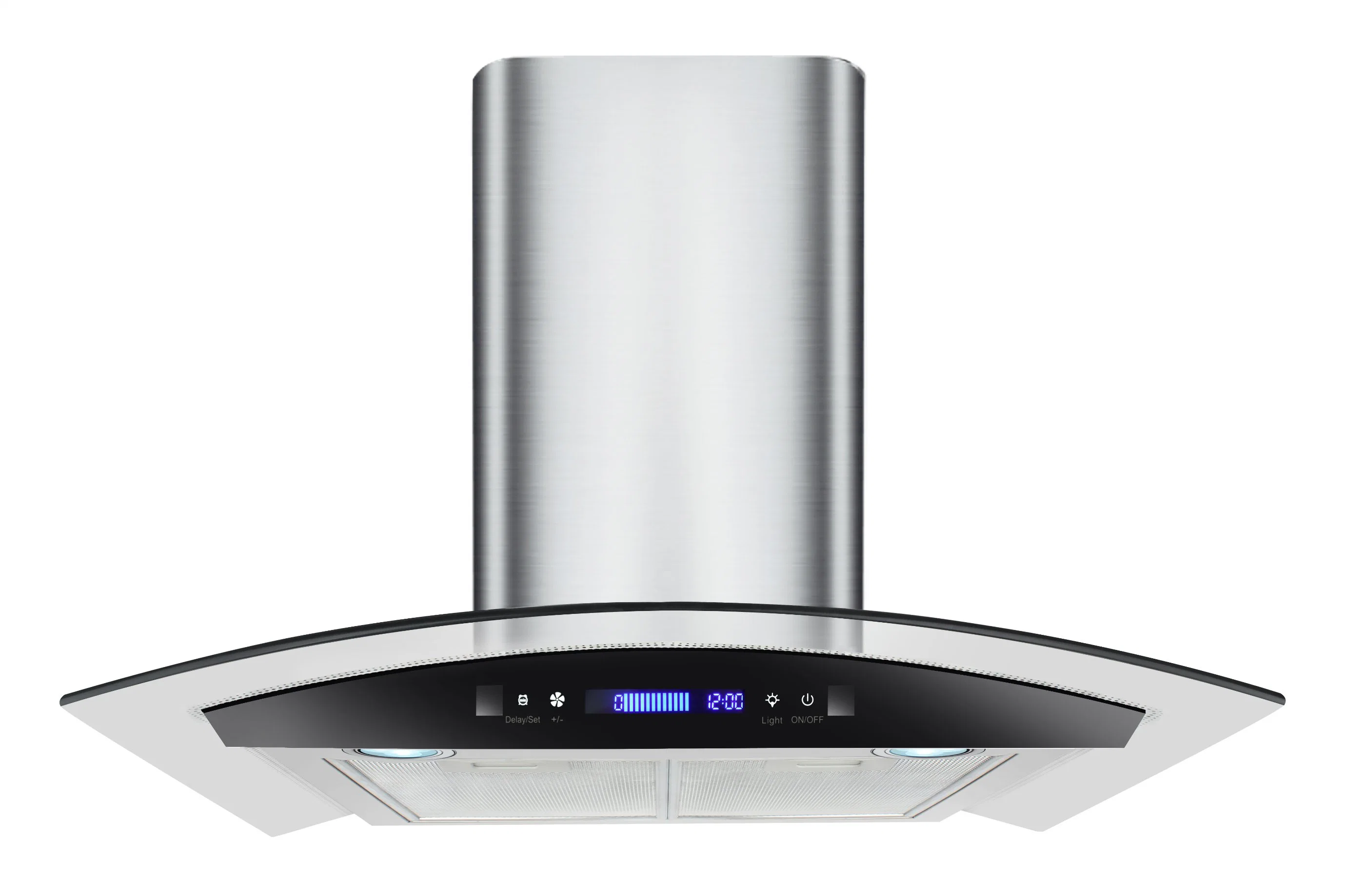 New Design Arc-Shaped Smoke Extractor Kitchen Cooker Chimney Hood