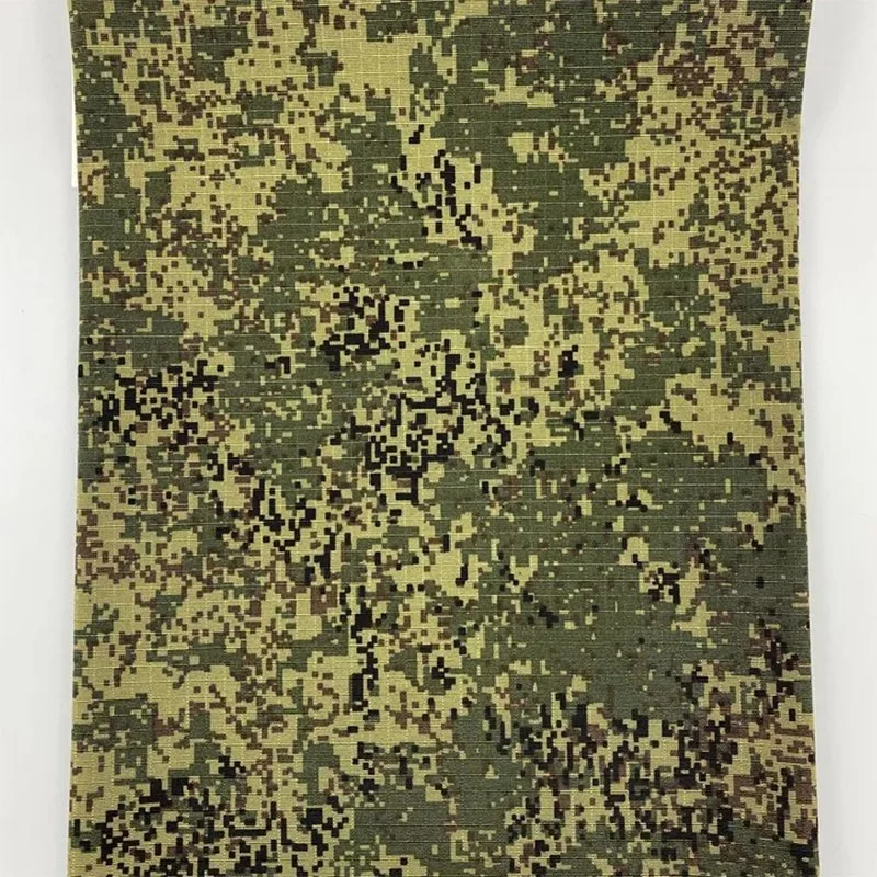 Wasserdichte winddicht Baumwolle Polyester Camouflage Green Ripstop Stoff für Armee Einheitlich