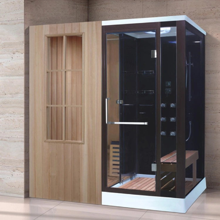 Salle de bain intérieure sèche Bain Douche Bois SPA Sauna Vapeur