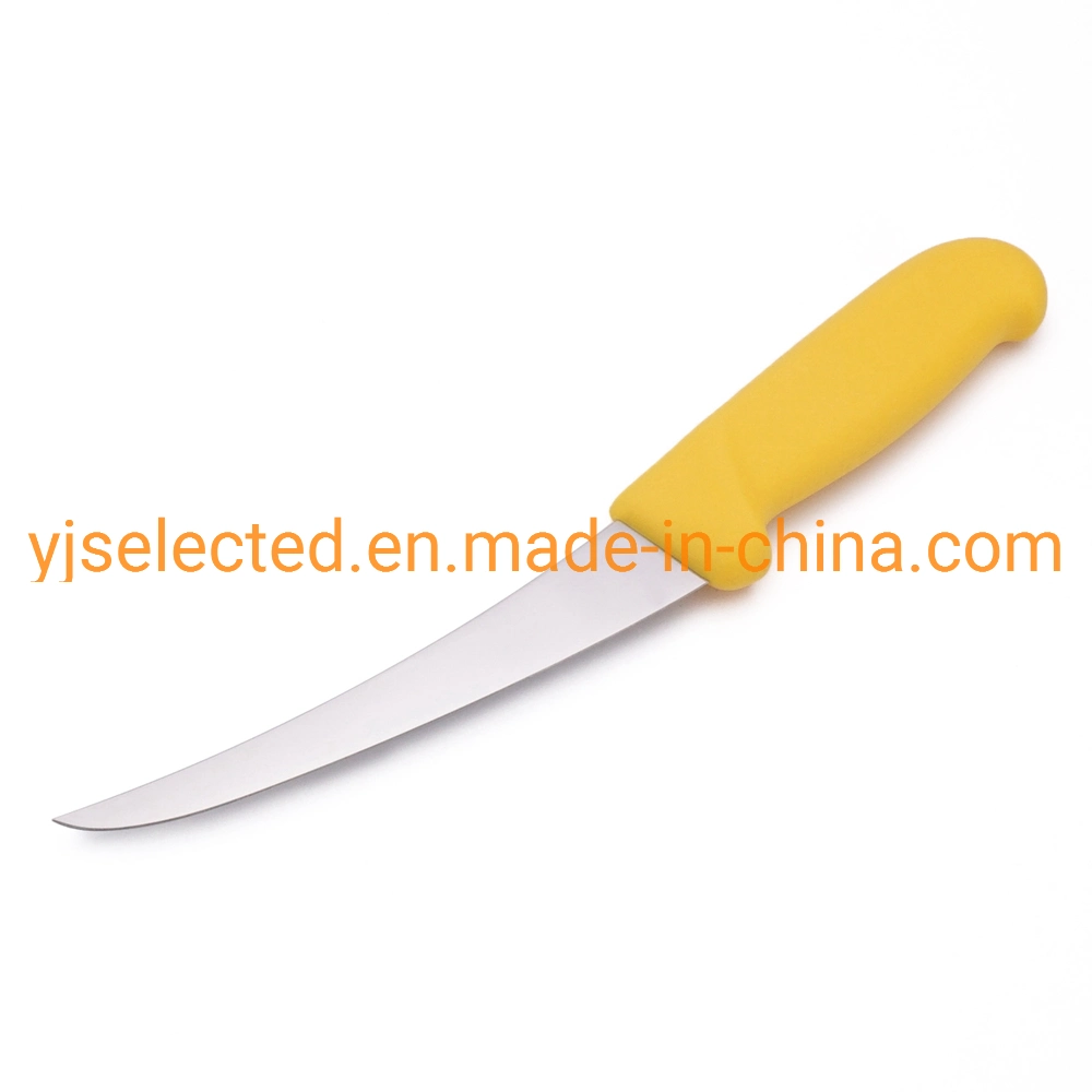 سكين مقوس من الفولاذ المقاوم للصدأ مقوس 6 بوصة للدواجن و إلى فيليه فيش