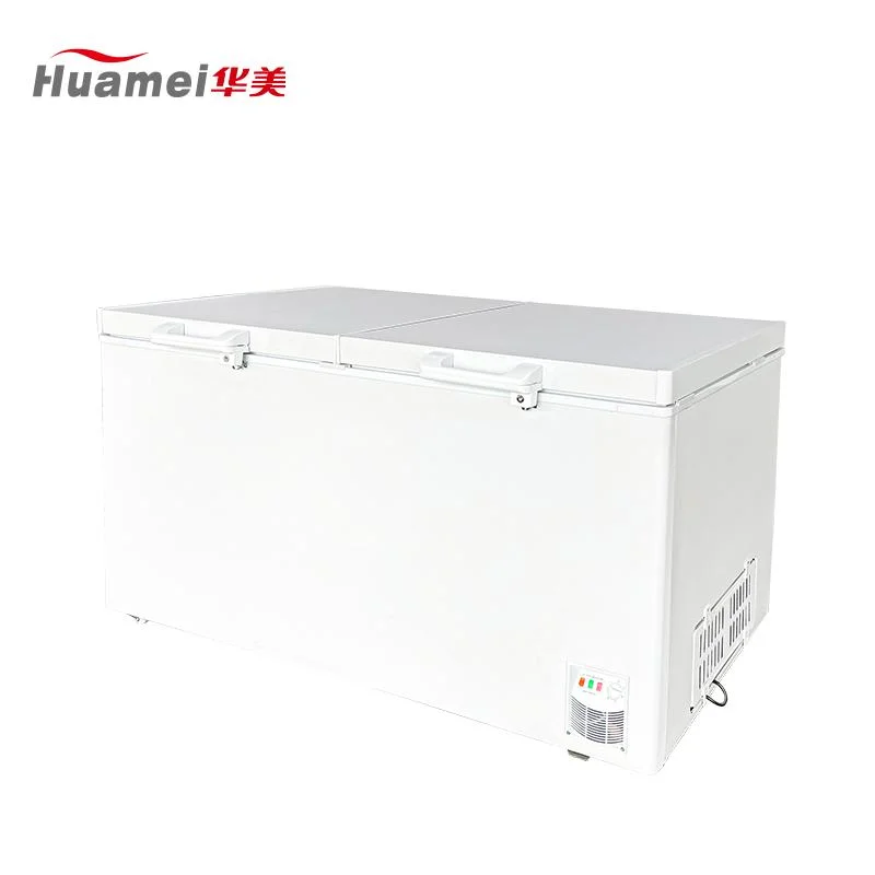 446L Large Volume Supermarket Double Door Ice Cream Freezer