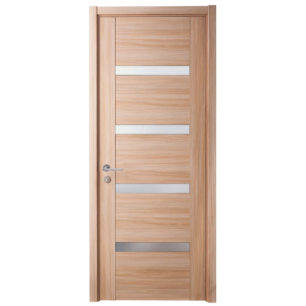 New Design China Fashion Expensive Office Solid Wooden Glass Door