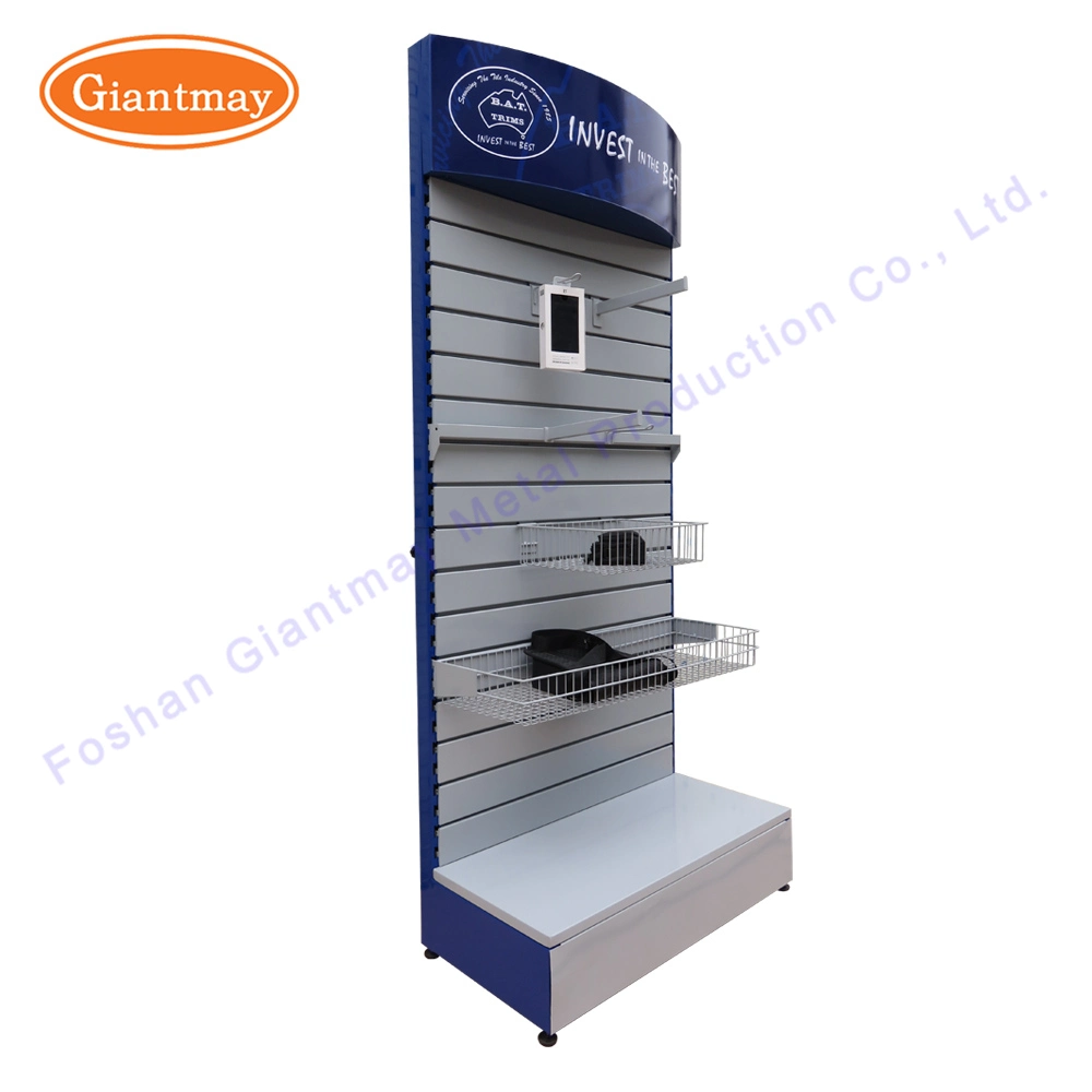 Customized Slat Wall Metal Power Hand Kitchen Hardware Gardens Tools Display Stand