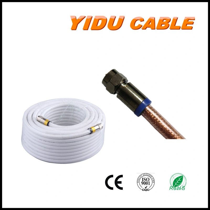 Coaxial Cable RG6 Rg59 Quad Shield Video Cable Antenna Satellite TV Cable