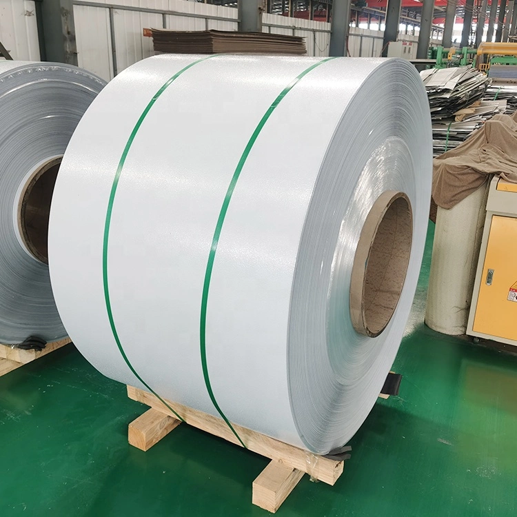 Iron Sheet Building Roofing Material 2 mm Dx51d Cold Roll/Hot Rolled Steel Coil PPGI/ PPGL G350 G550 Ral90 Prepainted Galvanized Zinc Coating Steel Coil