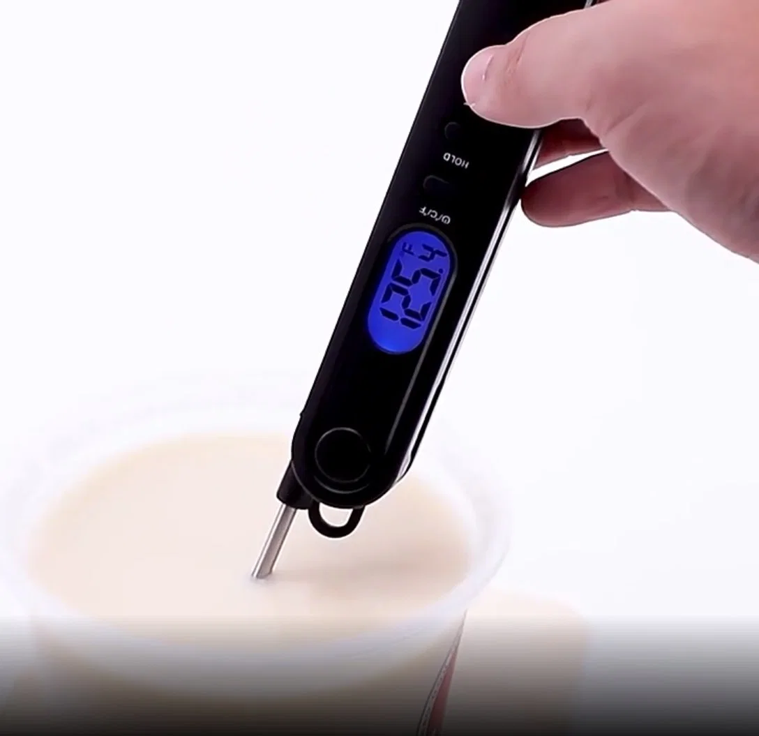 Mini Digital faltbar Elektronische LCD-Anzeige Multifunktionales Küche Kochen Grill Grillthermometer