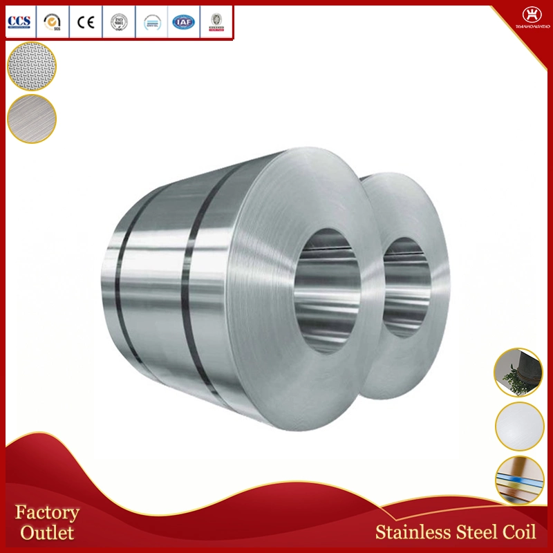 ASTM AISI JIS SUS Ss 304 304L 310S 201j1j2 202 316 316L 321 410s 409 430 2b No. 1 No. 4 Ba 8K Mirror Stainless Steel Coil/Roll