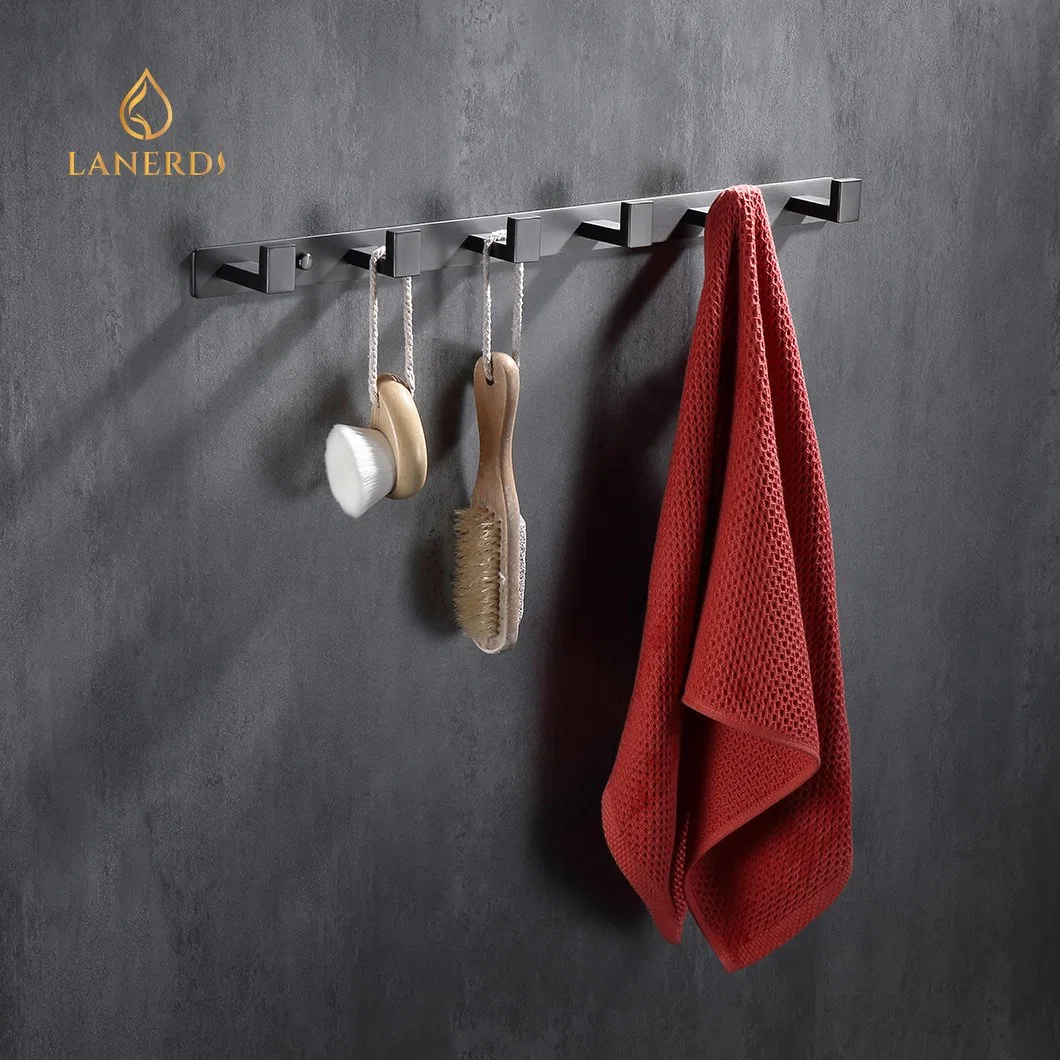 Bathroom Fittings Set Wall Mounted Paper Holder Robe Hooks Soap Dish Bathroom Shelves Toilet Brush Holder Towel Rack SUS304 Stainless Steel Bathroom Accessories