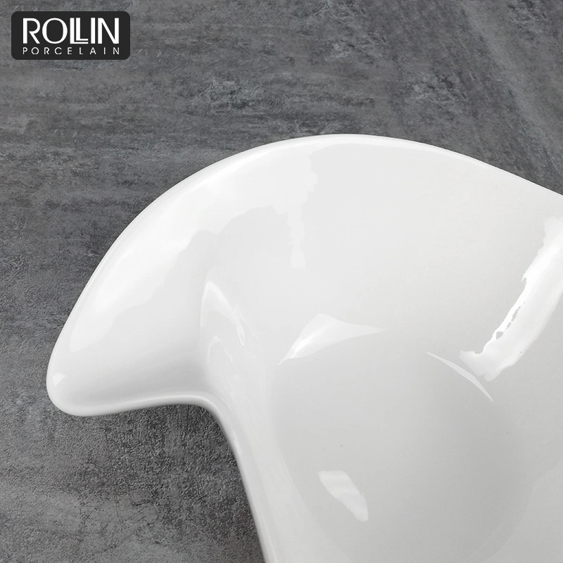 Hot Selling Nice Shaped Porcelain Salad Bowl for Hotel