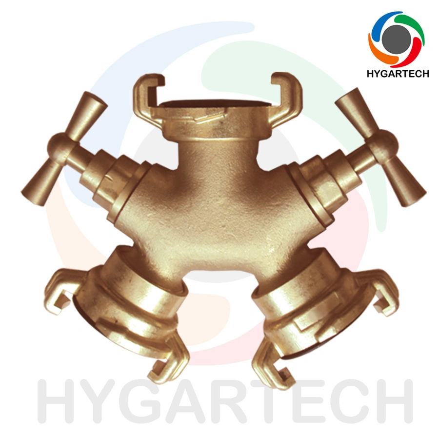 Brass 3-Way Valve Classical Bibcock & Splitter W/ Claw-Lock Couplings