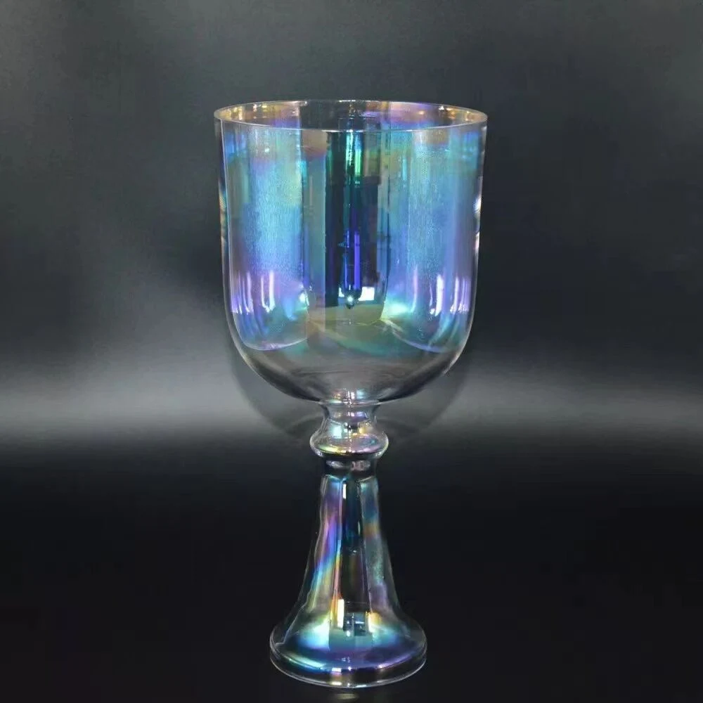 Colorful Quartz Crystal Singing Holy Grail Bowl for Sound Meditation