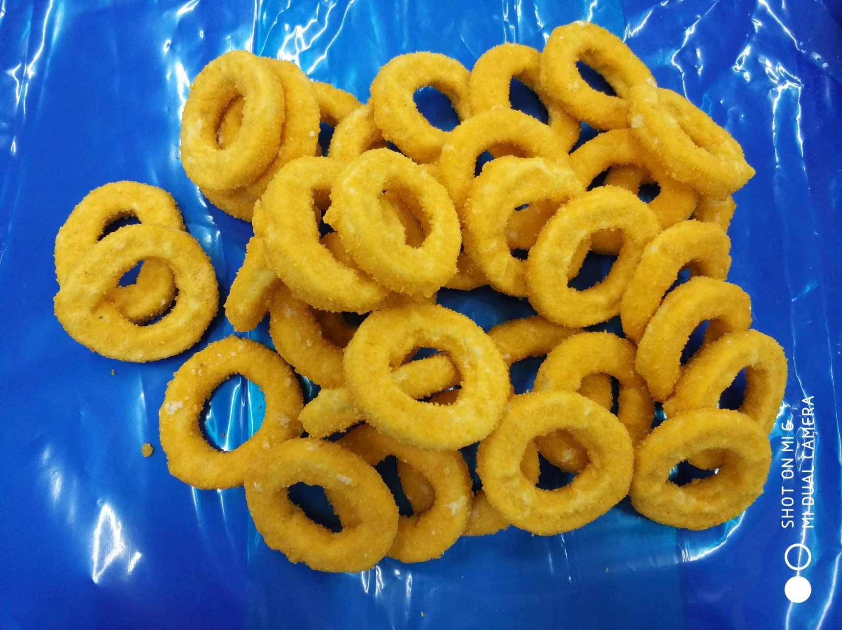 Congelados Wholesale Seafood Breaded Squid / anel Calamari / anel Sotong / anel frito Squid 3-8cm