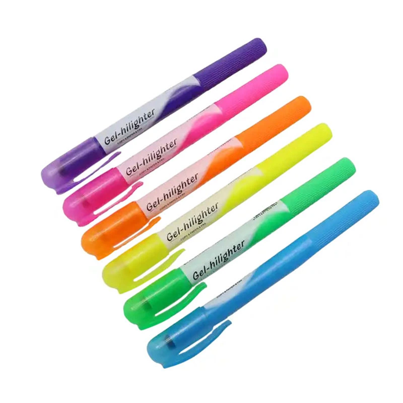 Großhandel/Lieferant 6 Farben Bibel Gel Textmarker Stift mit benutzerdefinierten Logo Für Kinder