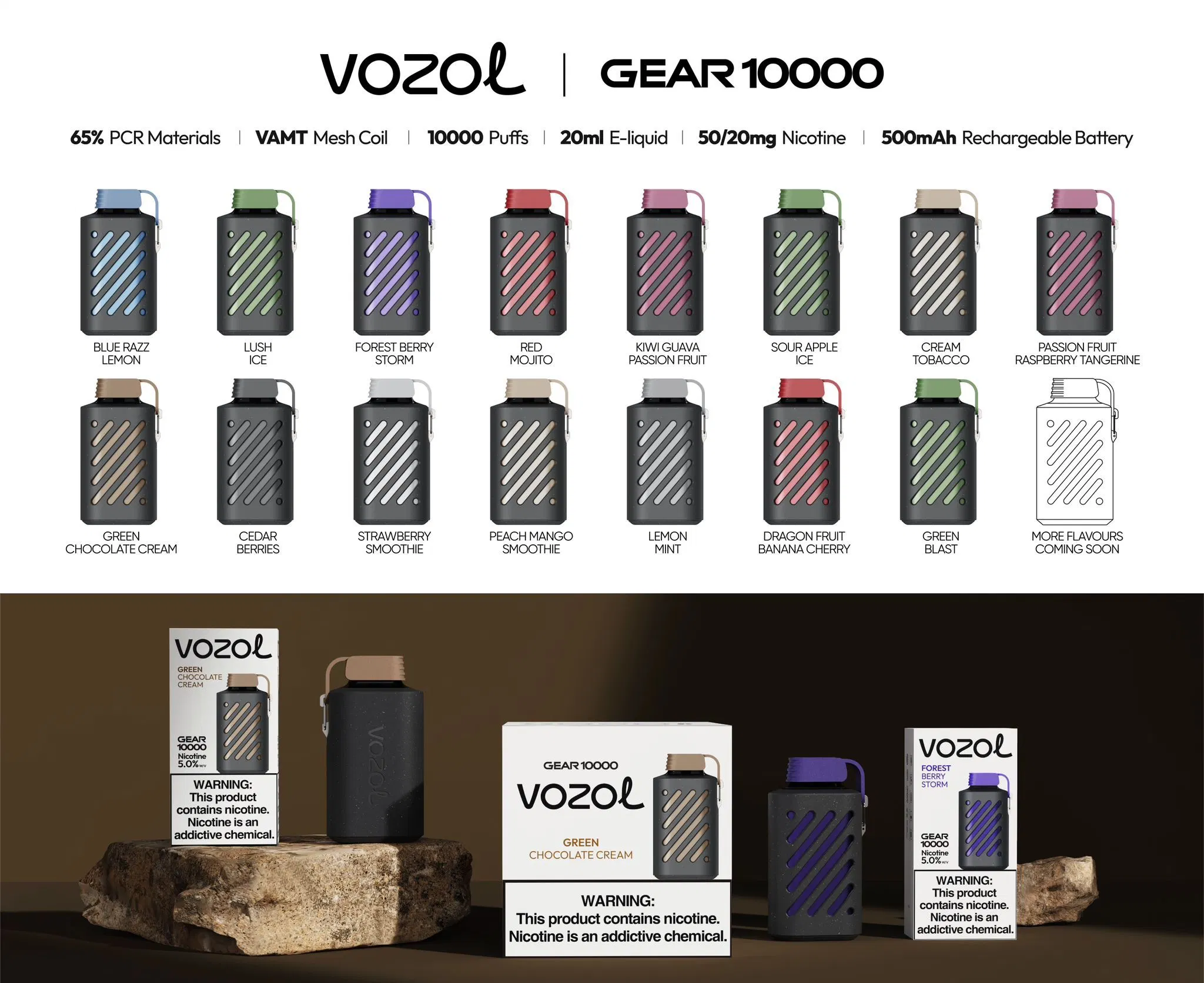 USA Popular Disposable Esighging aleeOriginal Vozol Gear 5000 7000 10000 نفخة