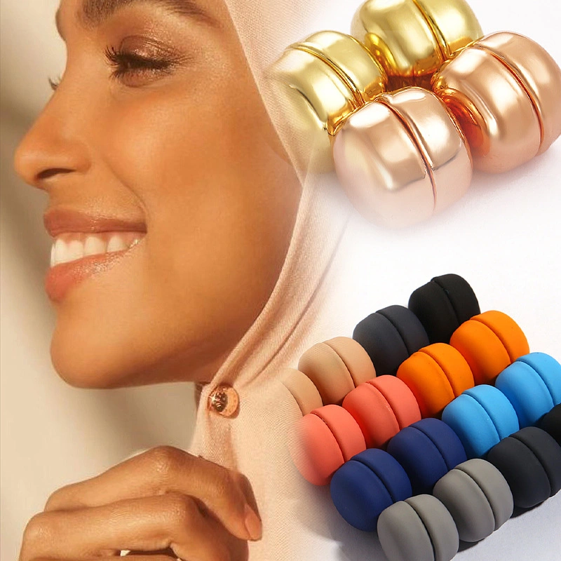 Muslim Starke Magnet Schmuck Seide Schal Schal Schnalle Brosche Hijab Stifte