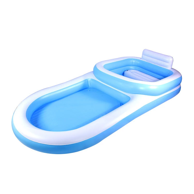 Factory Wholesale/Supplier Large Children Kids Inflatable Pool Outdoor Sofa Swimming Pool Backrest