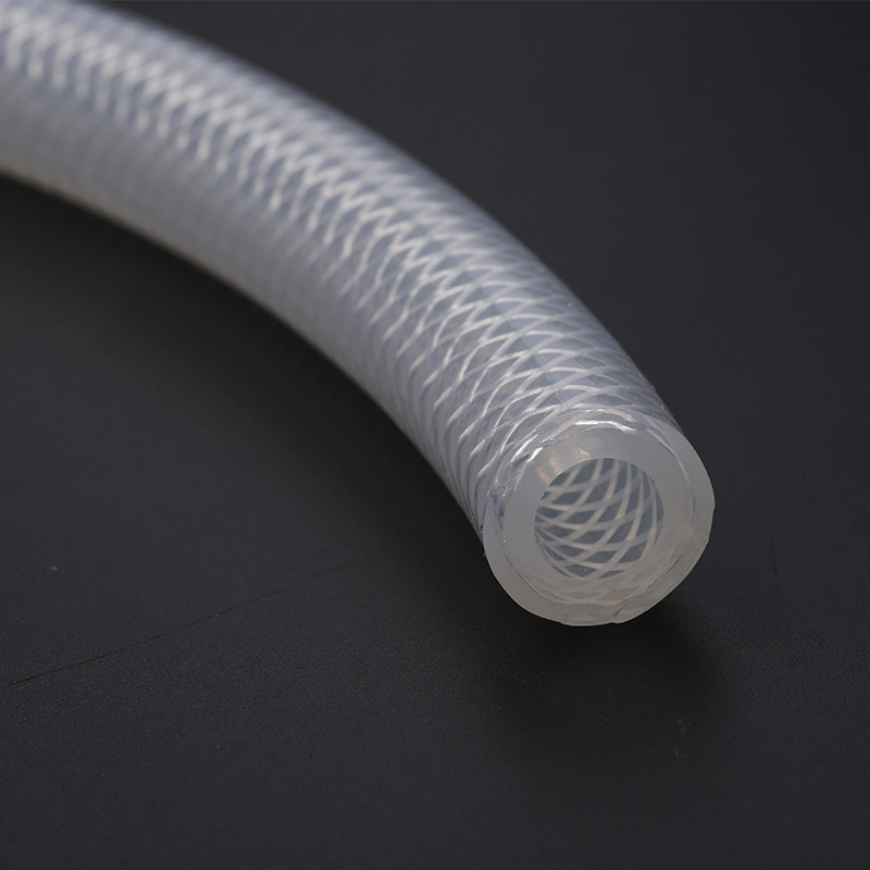 Tube en gel de silice renforcé médical personnalisé Tuyau en silicone Tresse en caoutchouc