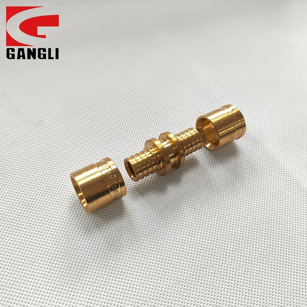 Brass Floor Heating Fitting Equal Straight Coupling