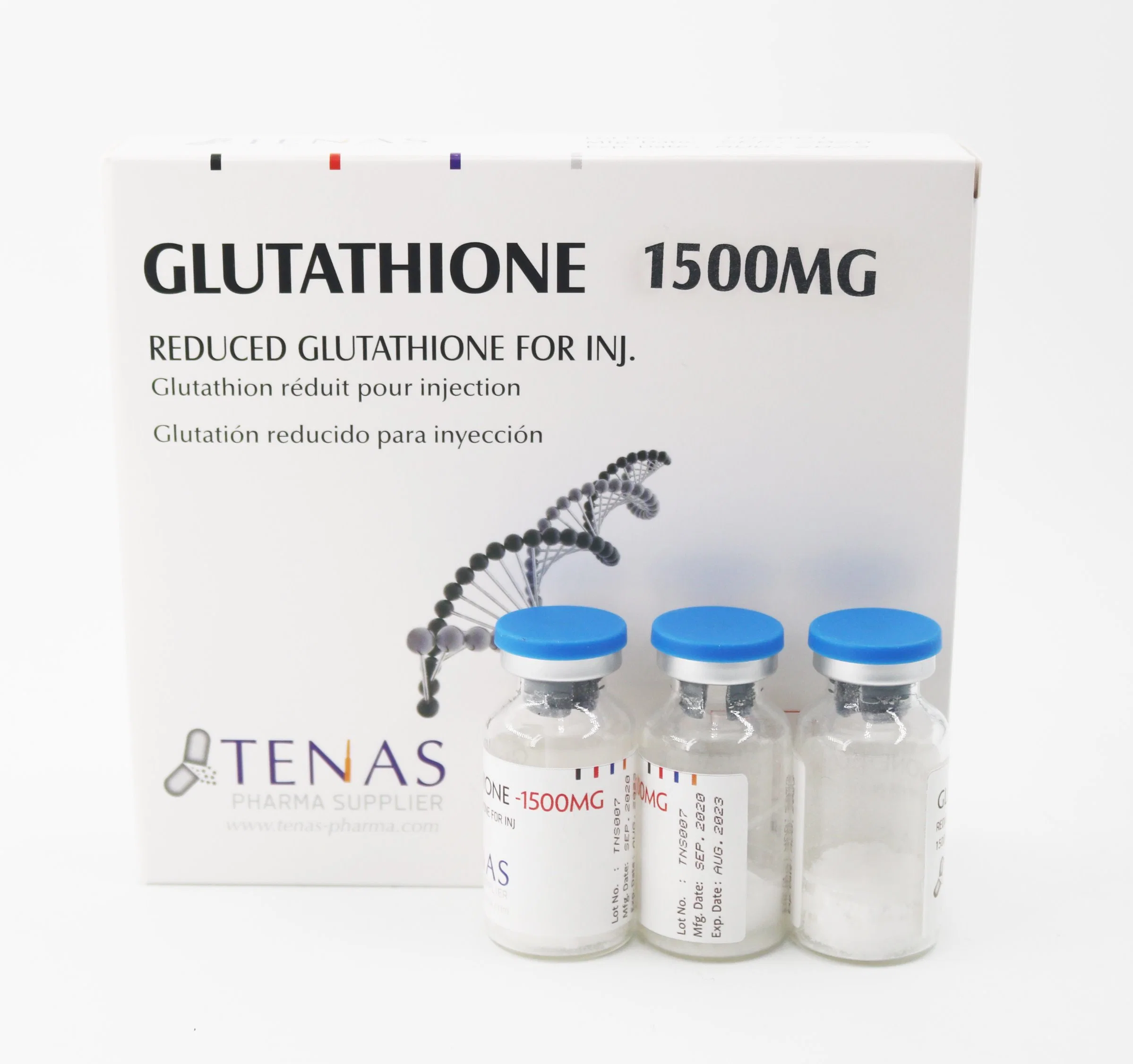 Good Price Glutathione Injection for Antiage, Skin Whiten, Protect Liver, 600mg, 1200mg, 2400mg, 3000mg