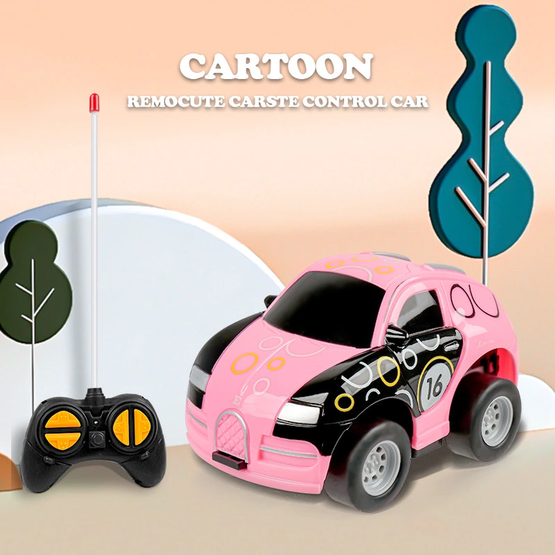 Mini Cartoon Control remoto coche Toys Toys Aute Cars RC Coche para niños coche para niños niñas Regalos para niños Cumpleaños