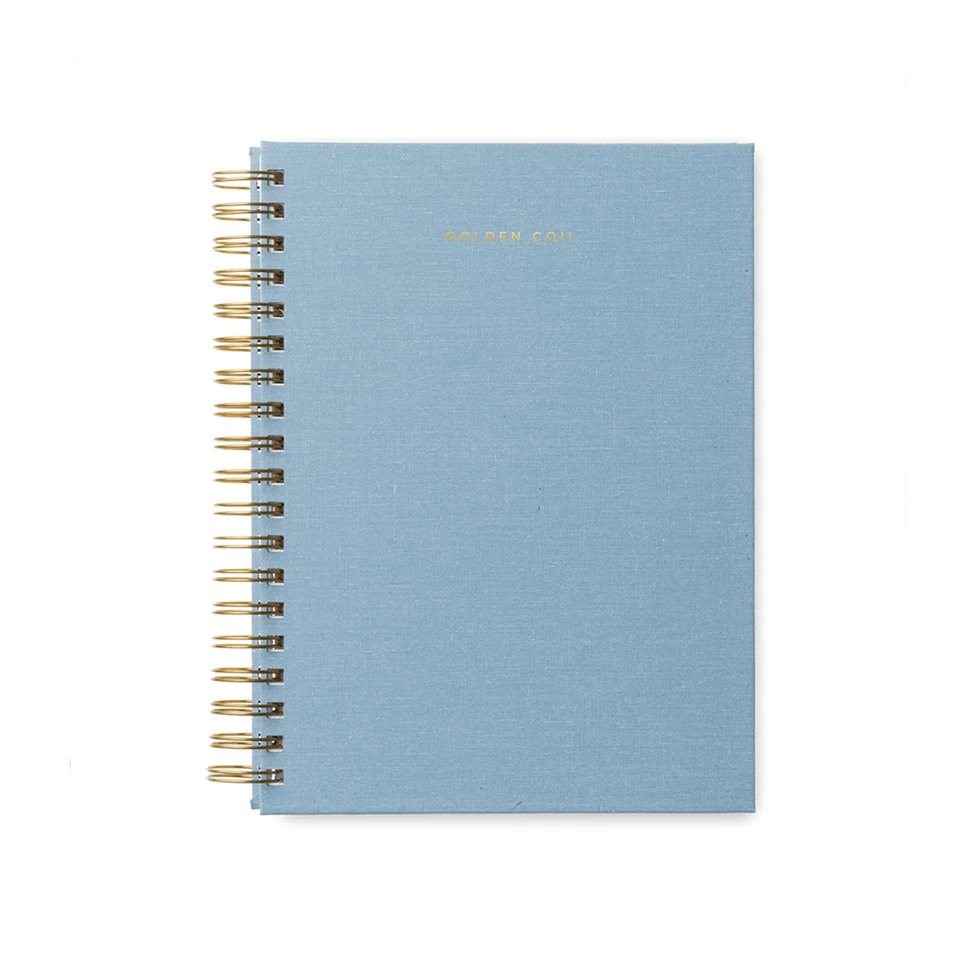 Individuelle Promotion Spiral Notebook Stoff Papier Cover Spiral Binding Notebook Smart Diary Notebooks