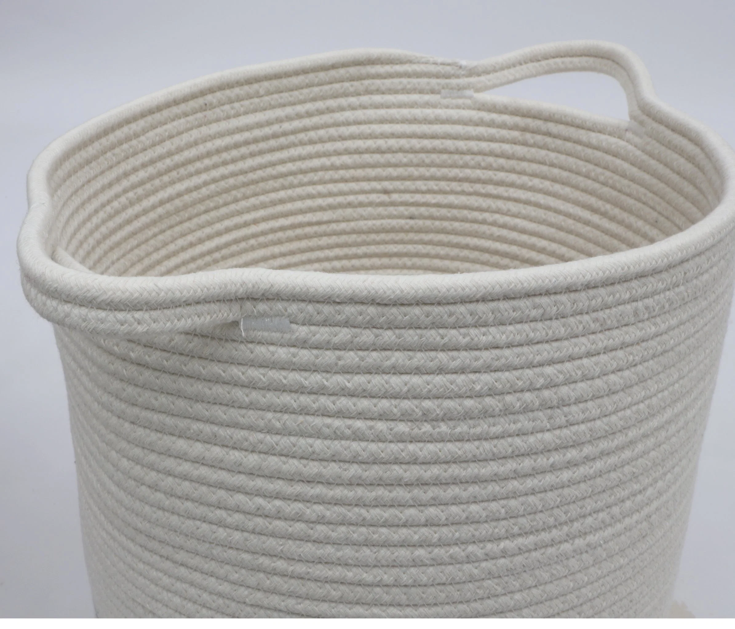 High quality/High cost performance Extra Large Customized Multi Functional Environmental Laundry Storage Cotton Rope Weaving Gift Basket