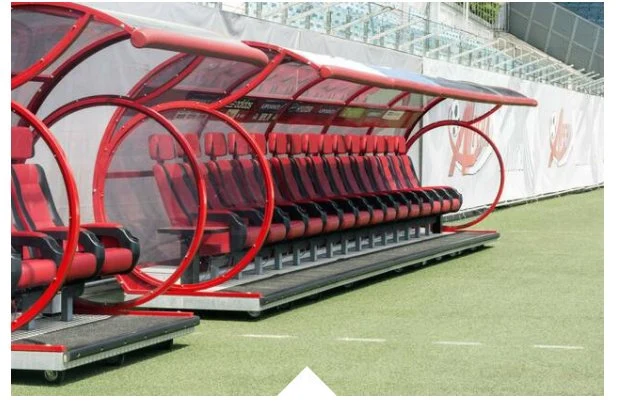 Luxury Outdoor Soccer Dugouts Substitute Bench Football Team Shelter