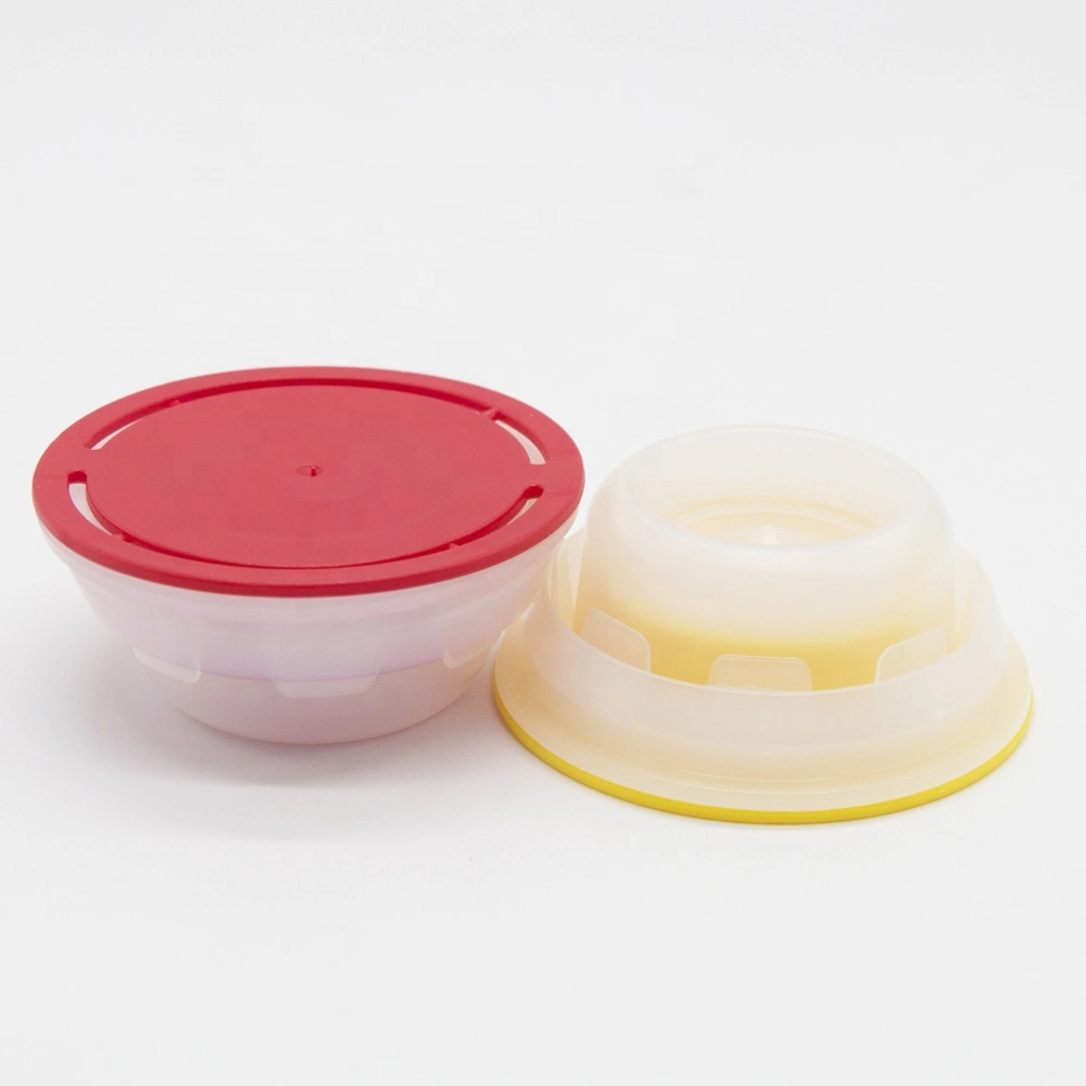 57mm Black Pour Lids Red HDPE High quality/High cost performance  Plastic Cap